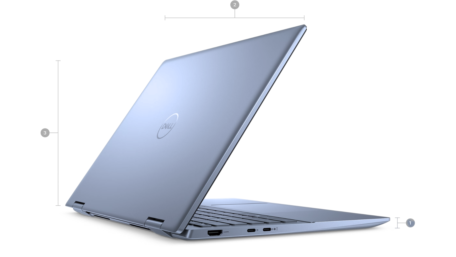 lekki metalowy niebieski laptop